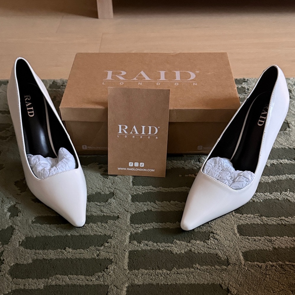 RAID London White Heels